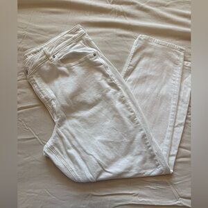 American Eagle Outfitters Women's White Straight-Leg Jeans size 18